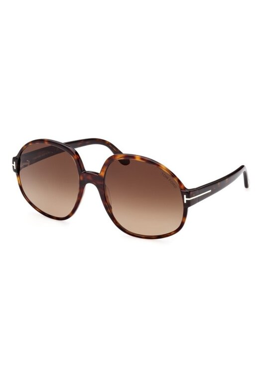 NEW TOM FORD HAVANA OVERSIZED WOMEN CLAUDE-02 TF991 52F SUNGLASSES FT0991/S
